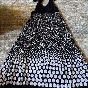 Cato Black and White Polka Dot Dress